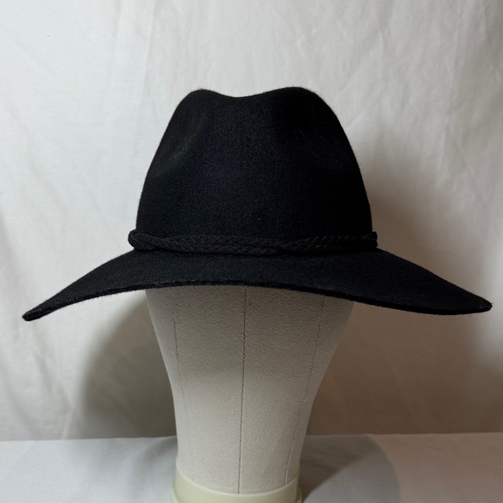 American Eagle Black Wool Women's Fedora Hat.